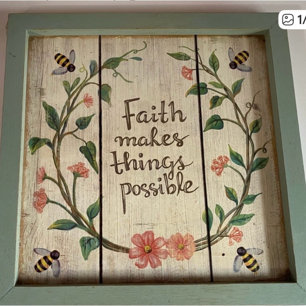 Floral Inspirational Wall Art